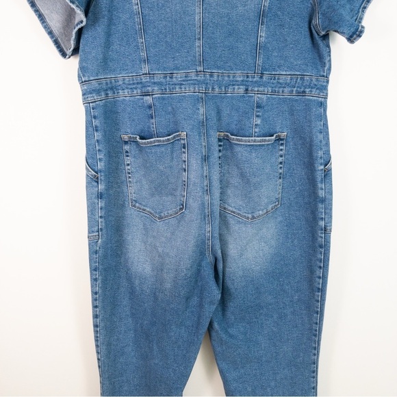Good American Fit For Success Denim Jumpsuit Plus Size - Picture 12 of 16